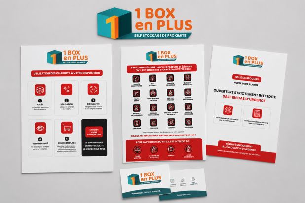 identité graphique entreprise 1 Box en plus